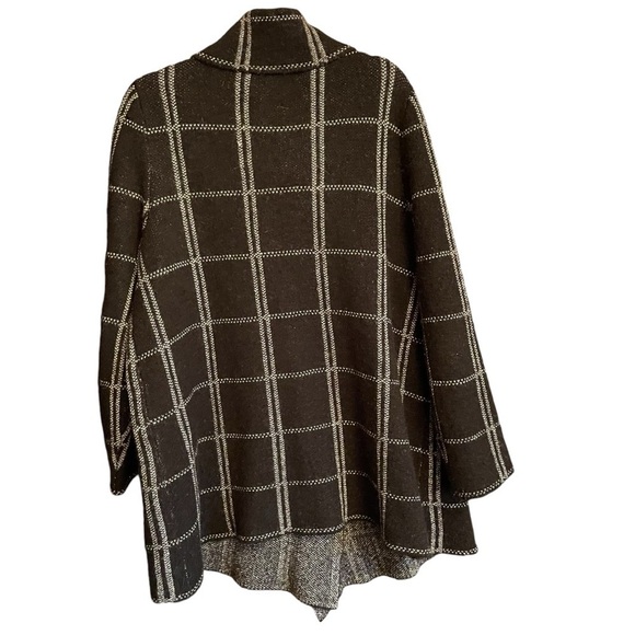 Ellen Tracy Wool Blend Cardigan Sweater Coat Plus Size 2X Black
Windowpane Check - Picture 3 of 10